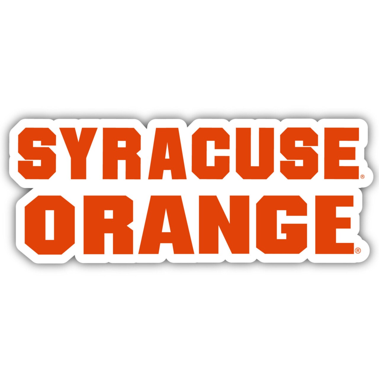 Syracuse Orange 4-Inch Elegant School Logo Ncaa Vinyl Decal Sticker For Fans Students And Alumni